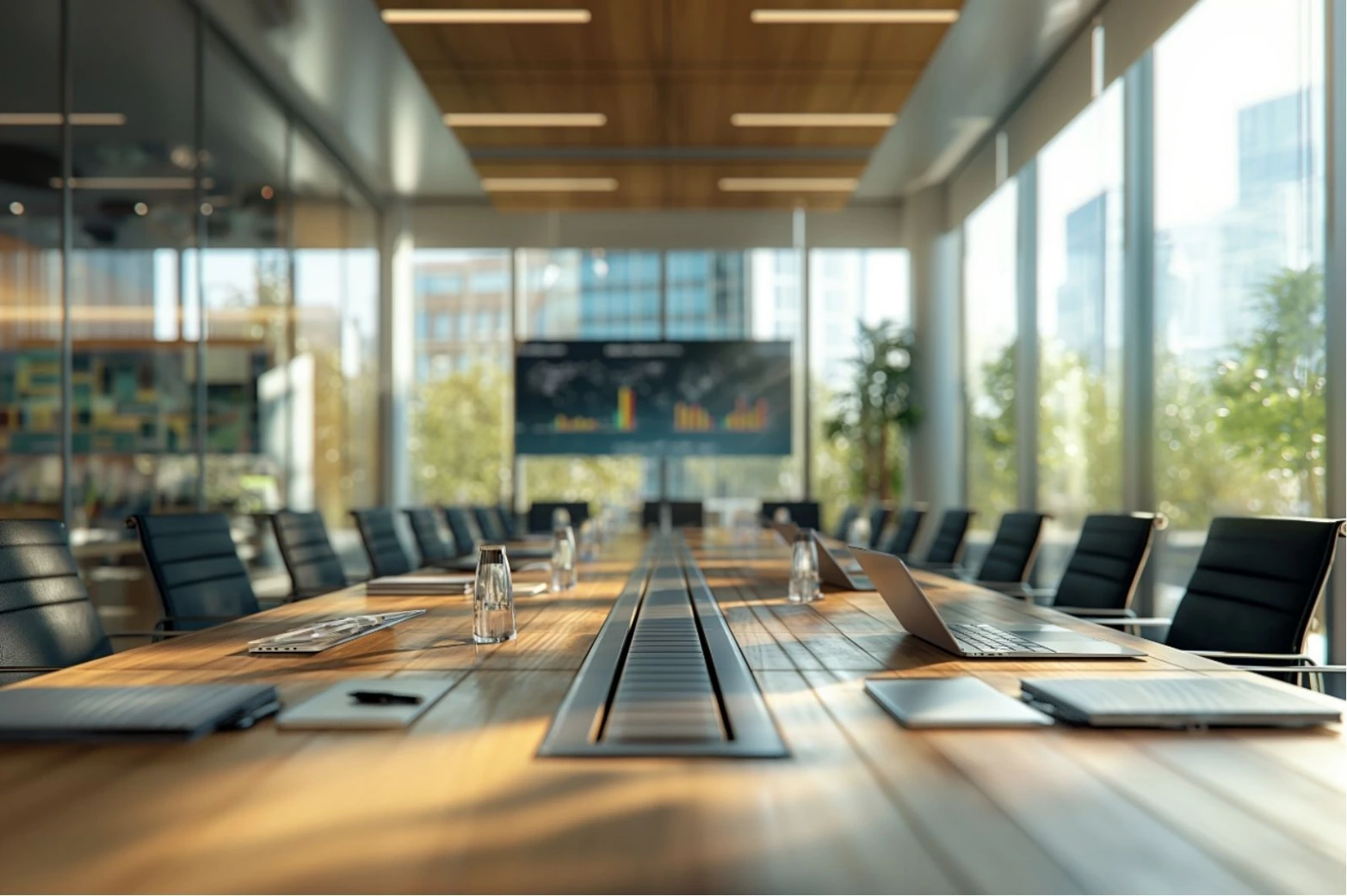 Séminaire d’entreprise organisé dans une salle de réunion moderne en Suisse